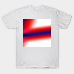 red blue white abstract texture artwork T-Shirt